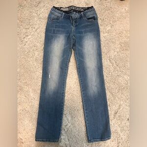 Emporio Armani Boys logo waist insert jeans